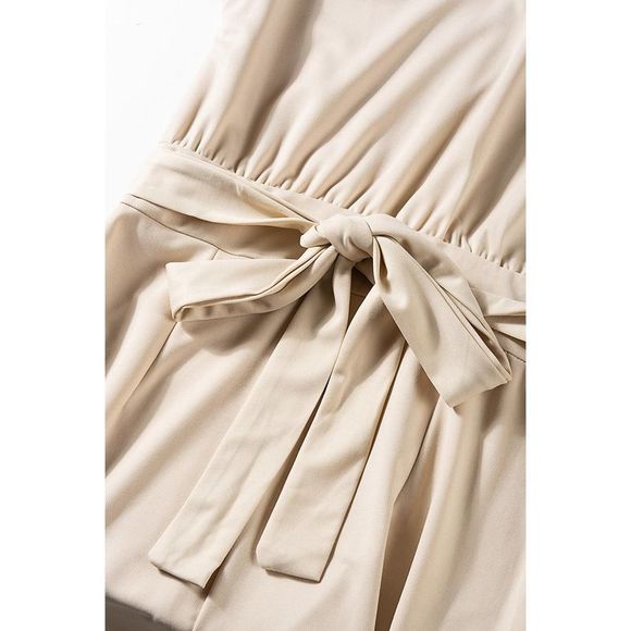 Azura Exchange  Apricot Oh So Glam Belted Wide Leg Jumpsuit - Picture 15 of 15